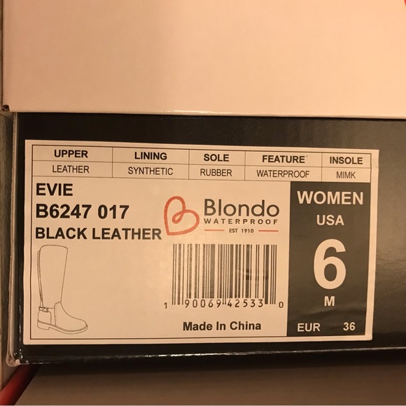 Blondo Evie Knee High Equestrian Riding Boot Black Leather Women’s US 6 - Picture 5 of 6